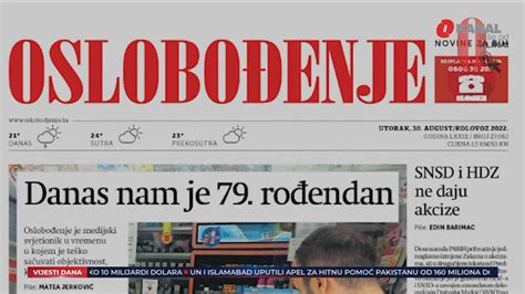 oslobodjenje smrtovnice danas.